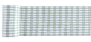 Vichy-Tischläufer, grün, 26 cm x 3 Meter