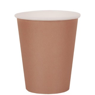 10 Gobelets Rainbow, en carton, bronze, ø 7.8 x 9.7 cm / 27cl