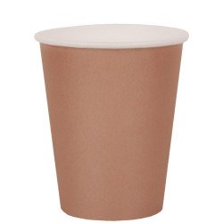 10 Rainbow Cups, Karton, bronze, ø 7,8 x 9,7 cm / 27cl