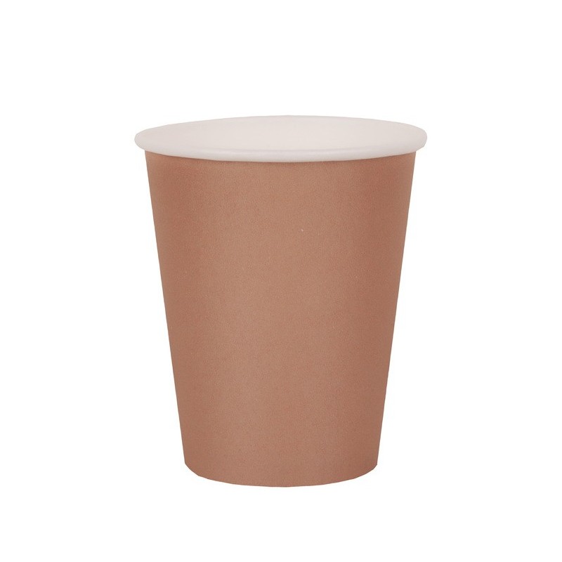 10 Gobelets Rainbow, en carton, bronze, ø 7.8 x 9.7 cm / 27cl