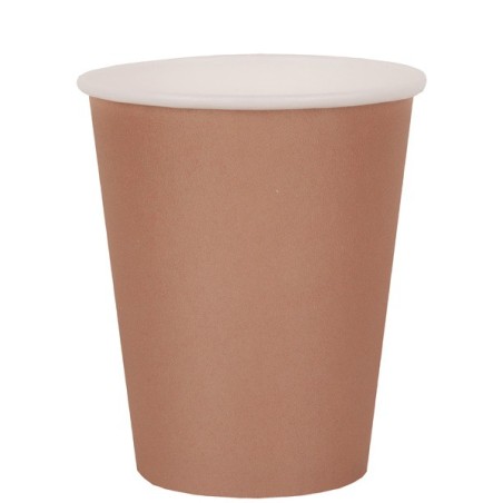 10 Gobelets Rainbow, en carton, bronze, ø 7.8 x 9.7 cm / 27cl