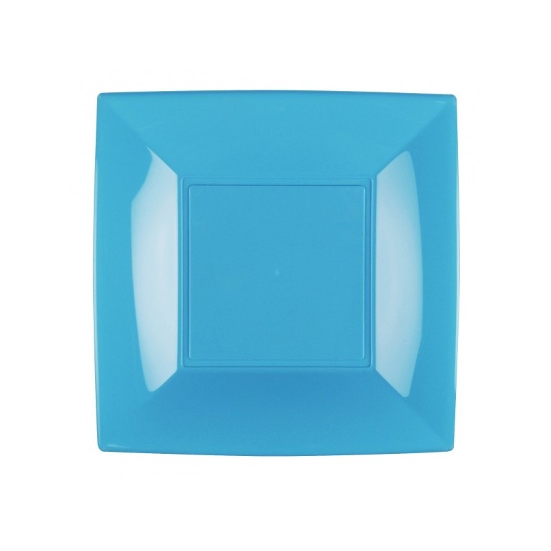 8 piatti piani, 23 x 23 cm, turchese 8 piatti piani, 23 x 23 cm, turchese