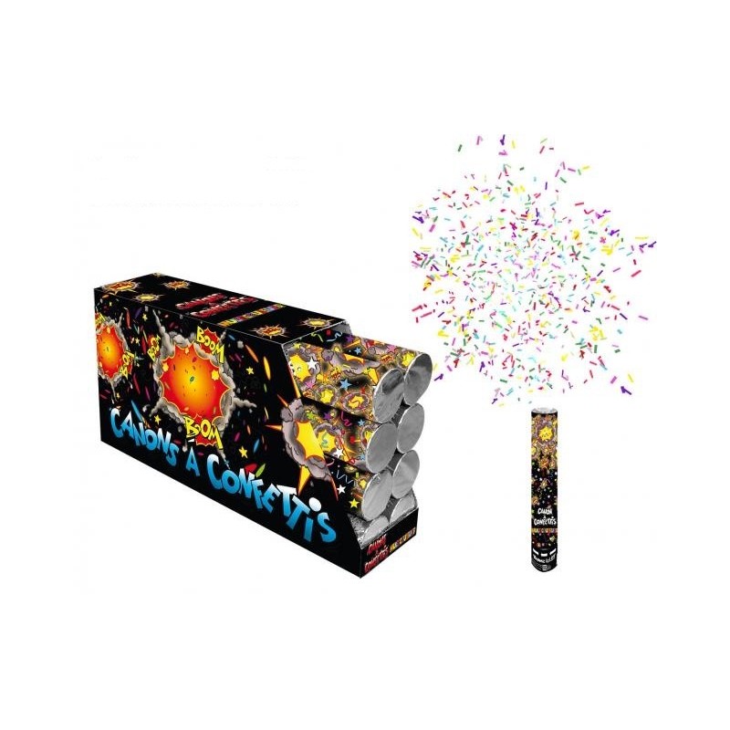 Canon à confettis multicouleurs