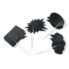 Kit Photo Booth bulles 8 pces, noir Kit Photo Booth bulles 8 pces, noir