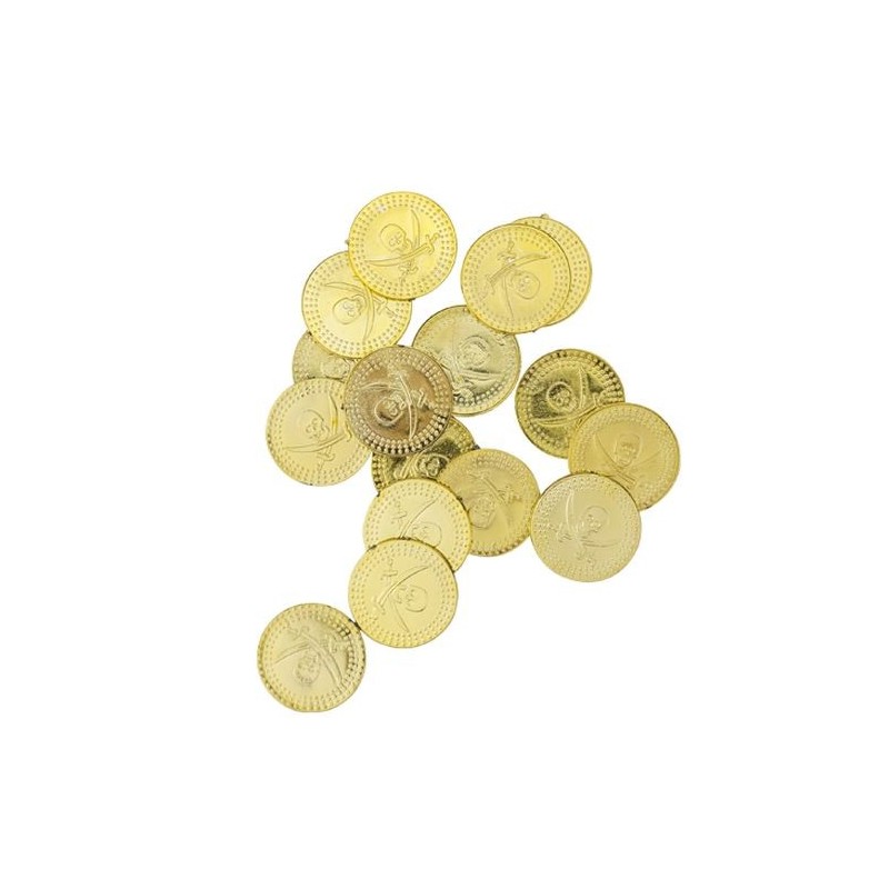 24 Pièces décoratives Pirate Ø2,3cm ,or 24 Pièces décoratives Pirate Ø2,3cm ,or
