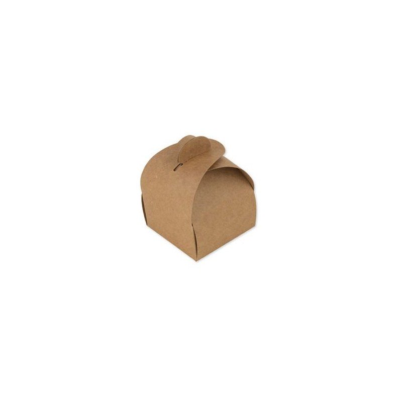 10 Boîtes arrondies kraft 5 x 7cm