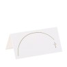 10 weiß-goldene Purity-Tischkarten 8 x 4 cm 10 weiß-goldene Purity-Tischkarten 8 x 4 cm