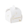 10 Contenants  Communion Pureté blancs et or  5 x 7cm 10 Contenants  Communion Pureté blancs et or  5 x 7cm