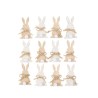 12 Confettis Lapinou en bois 4 x 2,2cm 12 Confettis Lapinou en bois 4 x 2,2cm