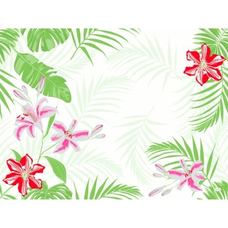 100 set di tavoli Dunicel Tropical Lily, 30x40cm