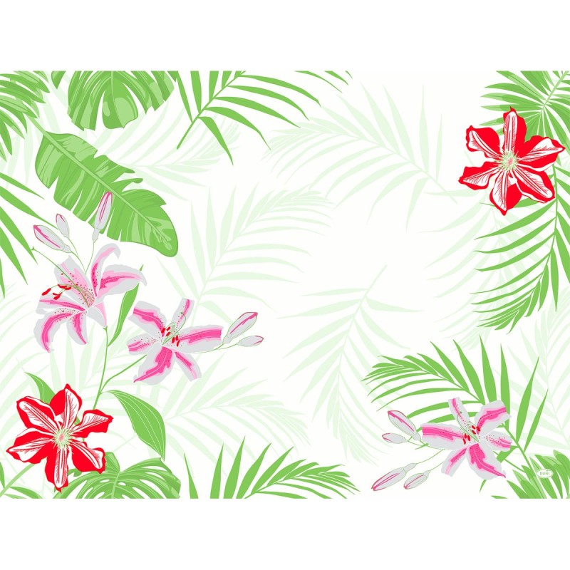 100 sets de table Dunicel Tropical Lily, 30x40cm 100 sets de table Dunicel Tropical Lily, 30x40cm