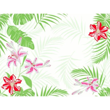 100 set di tavoli Dunicel Tropical Lily, 30x40cm