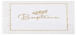 20 Servietten „Taufe“, 33x33 cm, 3-lagig