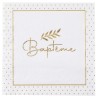 20 Serviettes " Baptême, 33x33 cm, 3plis 20 Serviettes " Baptême, 33x33 cm, 3plis