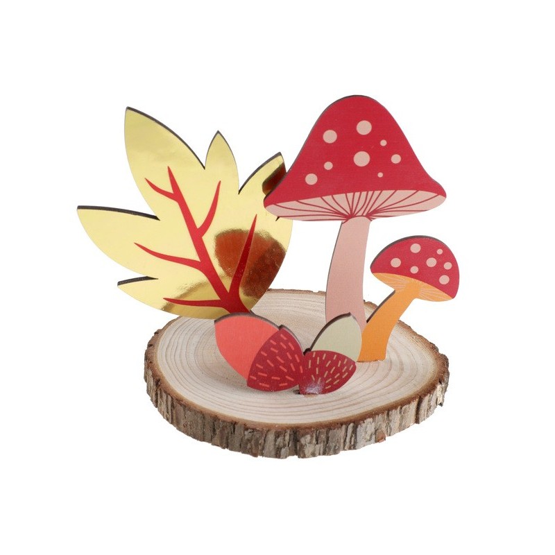 1 Décor automne multicolore Ø17 x 15cm 1 Décor automne multicolore Ø17 x 15cm