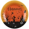 10 Spukhaus-Pappteller, Halloween, 22,5 cm 10 Spukhaus-Pappteller, Halloween, 22,5 cm