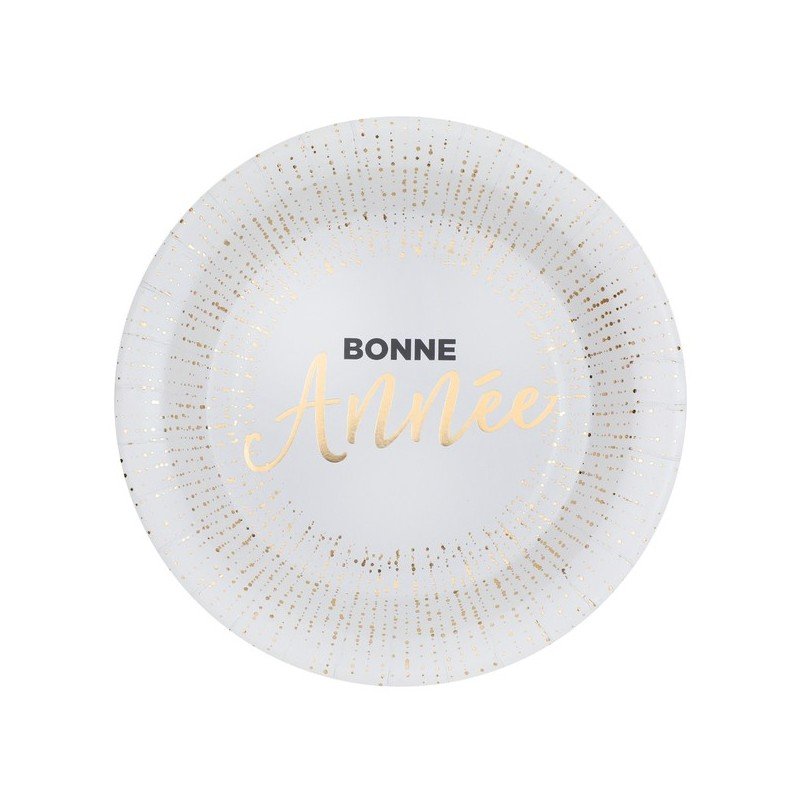 10 piatti "Bonne Année", ø 22,5cm