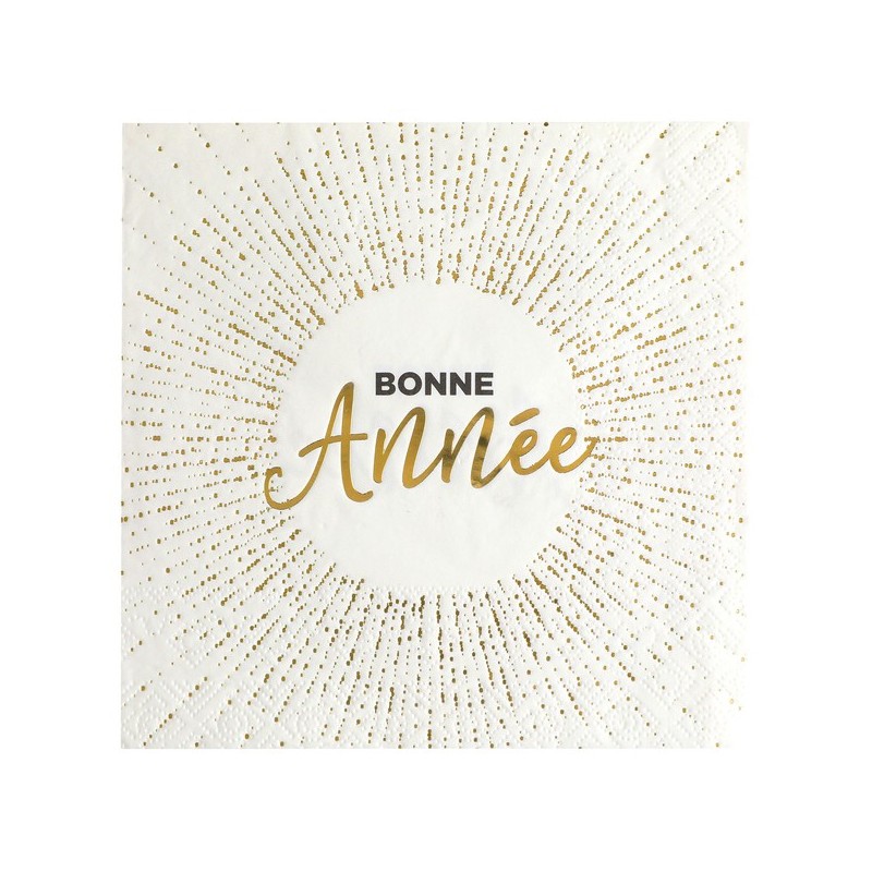10 Serviettes, Bonne Année, 3 plis, 33x33cm 10 Serviettes, Bonne Année, 3 plis, 33x33cm