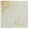 10 Serviettes " Joyeux Noël" Scintillant, 33x33cm 10 Serviettes " Joyeux Noël" Scintillant, 33x33cm