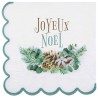 20 Serviettes " Joyeux Noël" , 33x33cm, 3plis 20 Serviettes " Joyeux Noël" , 33x33cm, 3plis