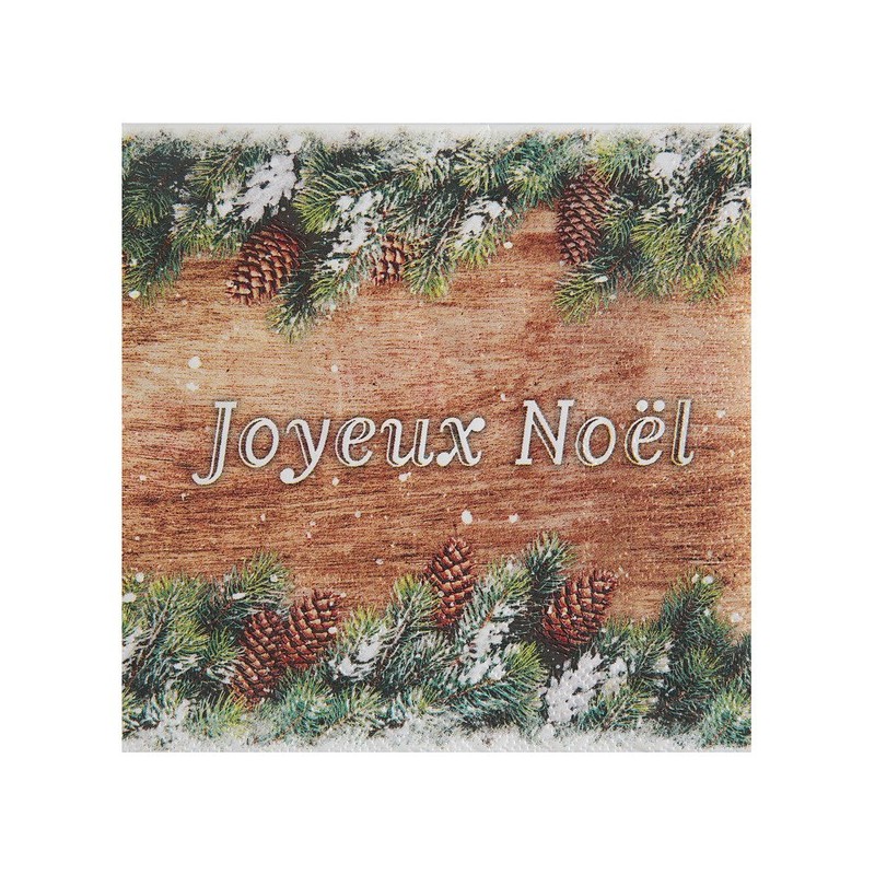 20 Tovaglioli Natalizi Pigna 33x33cm, 3 veli 20 Tovaglioli Natalizi Pigna 33x33cm, 3 veli