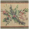 10 Serviettes en papier Houx scintillant, 3plis, 33x33cm 10 Serviettes en papier Houx scintillant, 3plis, 33x33cm