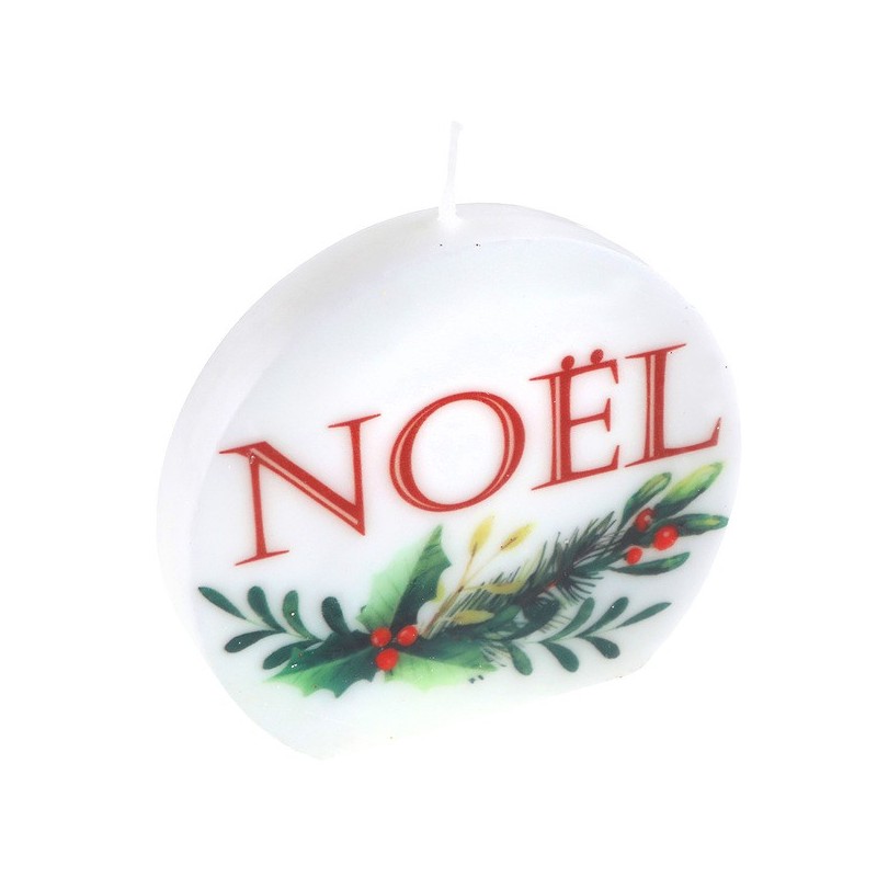1 Bougie Noël Houx, sauge 1 Bougie Noël Houx, sauge
