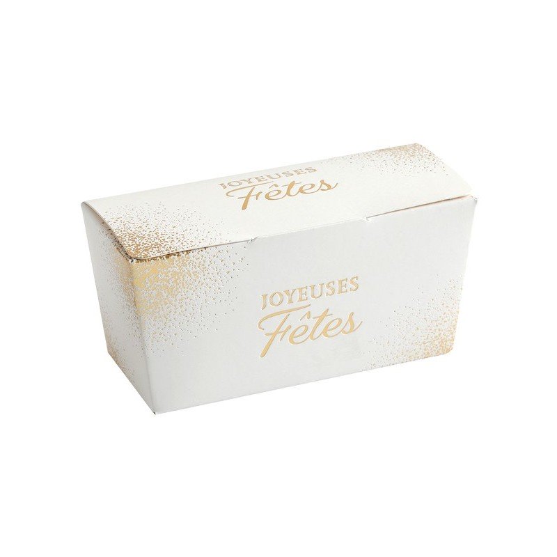 5 Ballotins „Joyeuses fêtes“ 125gr weiß