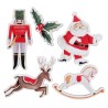 10 Weihnachtsdekorationen zum Streuen, 5x6cm - 7x3cm 10 Weihnachtsdekorationen zum Streuen, 5x6cm - 7x3cm