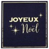 10 Serviettes Noël chic, 3plis 33x33cm marine 10 Serviettes Noël chic, 3plis 33x33cm marine