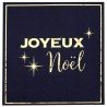 10 Serviettes Noël chic, 3plis 33x33cm marine