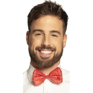 1 Fliege mit Pailletten, 3 cm x 13 cm