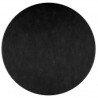 50 einfarbige Tischsets, Ø 34 cm, schwarz