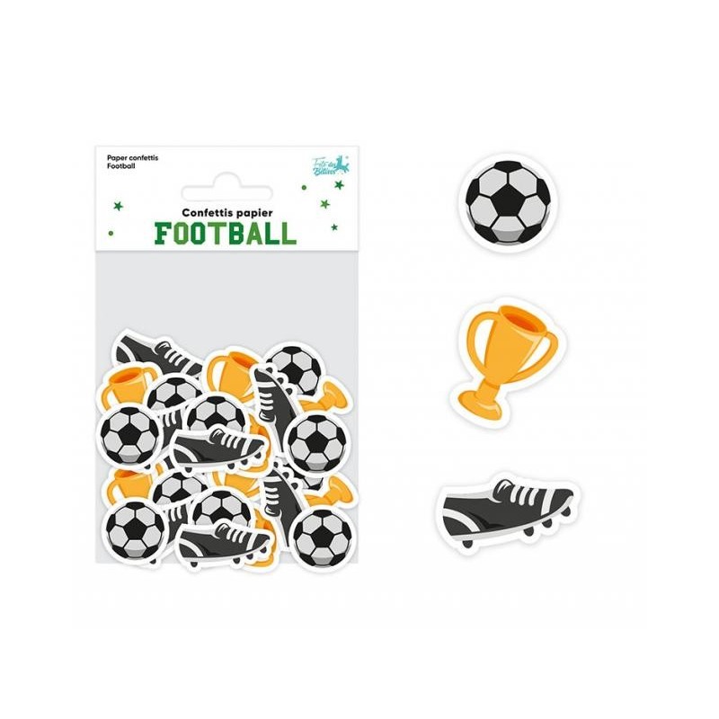 Sachet de confettis foot en papier Sachet de confettis foot en papier