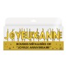Metallkerze „Joyeux Anniversaire“ gold