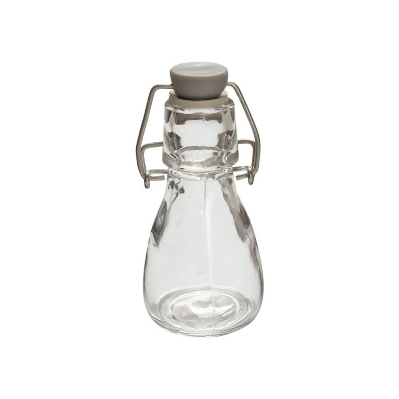 1 Bouteille en verre, H 9,5cm 1 Bouteille en verre, H 9,5cm