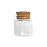 Provetta trasparente, vetro, tappo in sughero, Ø 3,5cm x 5cm Ht Provetta trasparente, vetro, tappo in sughero, Ø 3,5cm x 5cm Ht