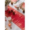 Runner da tavola 1 stella 26 cm x 2,5 m rosso