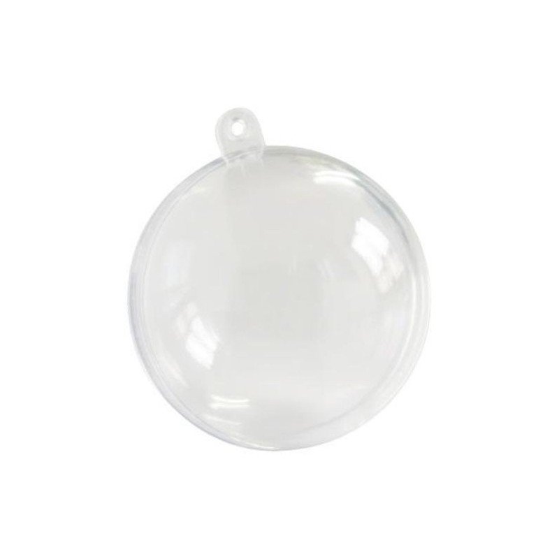 5 Boules transparentes 10 cm - convient pour aliment