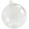 5 Boules transparentes 10 cm - convient pour aliment