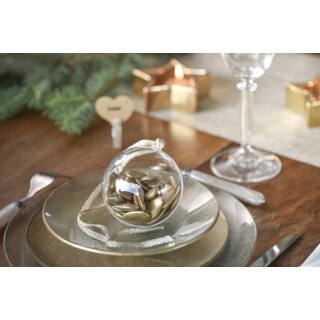 5 Boules transparentes 10 cm - convient pour aliment