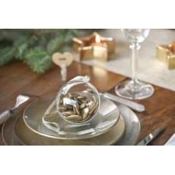 5 Boules transparentes 10 cm - convient pour aliment