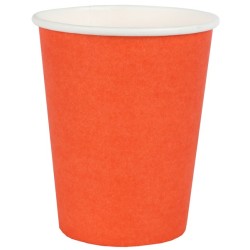 10 Gobelets Rainbow, en carton,orange, ø 7.8 x 9.7 cm / 27cl