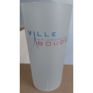 Gobelet 25/30cl, PP, translucide givré