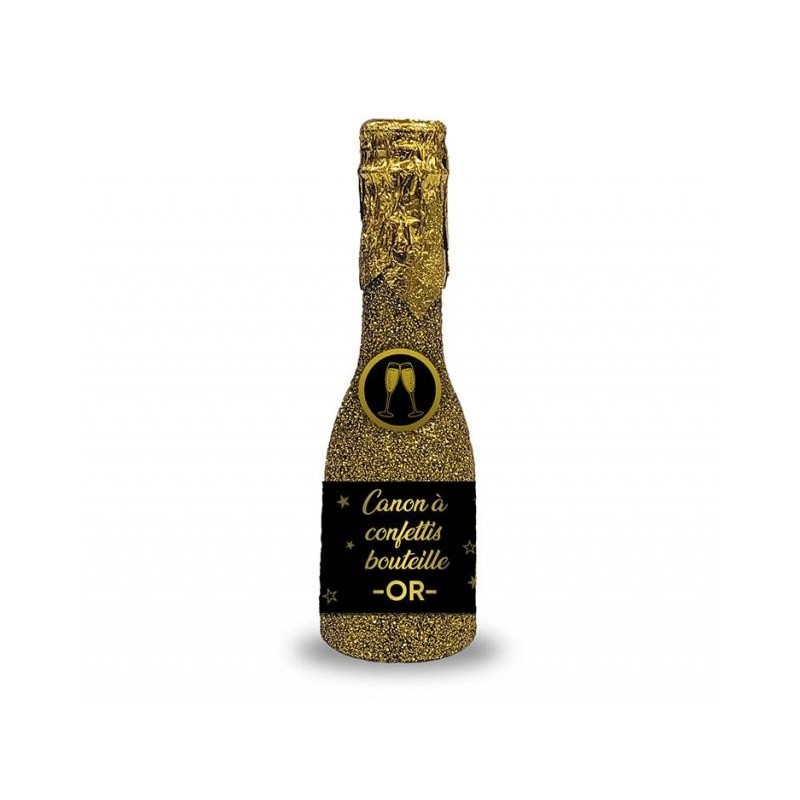 1 Bottiglia di cannone spara coriandoli dorato 16 cm 1 Bottiglia di cannone spara coriandoli dorato 16 cm