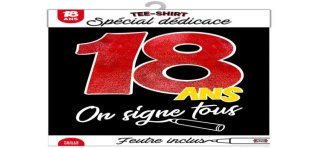 Tee-shirt zu unterschreiben 18 ans
