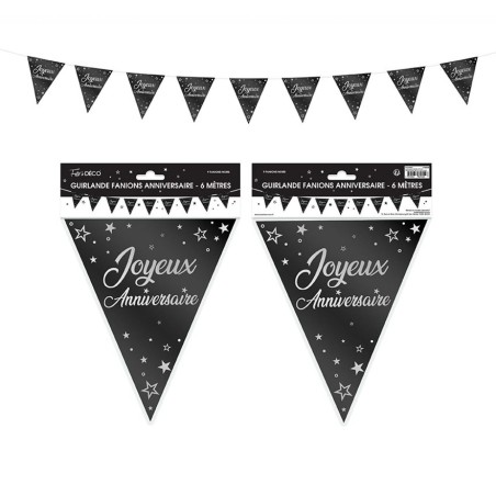 Ghirlanda 6metri "Joyeux Anniversaire"