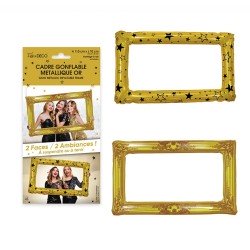 Gold  metallischer aufblasbarer Rahmen