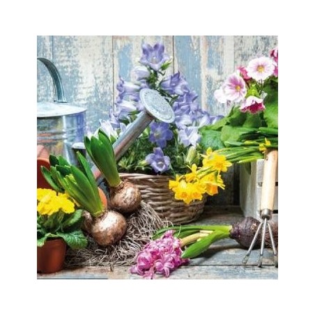 20 tovaglioli di carta 33x33xcm Fiori primaverili