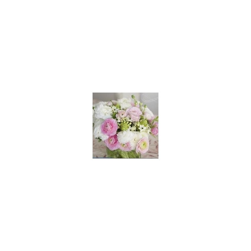 20 Serviettes papier 33x33xcm Bouquet de renoncules 20 Serviettes papier 33x33xcm Bouquet de renoncules